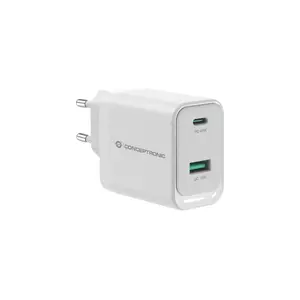 Charger Conceptronic ALTHEA20W45 2-Port 45W GaN USB PD Charger USB-C USB-A QC 3.0 PPS PD 3.0