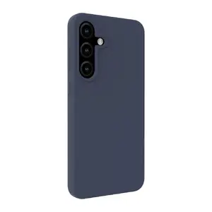 Чехол Evelatus для Samsung Galaxy S25 Plus — силикон soft-touch, тёмно-синий