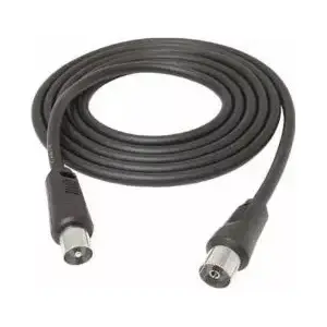 Koaksiālais antenas kabelis LIBOX LB0158 — 1,5 m, melns