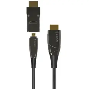 HDMI kabelis Techly ICOC-HDMI-HY2D-100 100 m HDMI Type A Male HDMI Type D Male Melns
