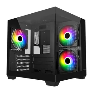 Computer case FSP Geh Mini S140 BA — Micro-ATX / Mini-ITX, black, ARGB lighting