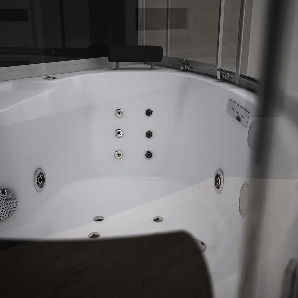 Shower cabin AMUE AMUE-AF1414 Black 140x140 Photo 5