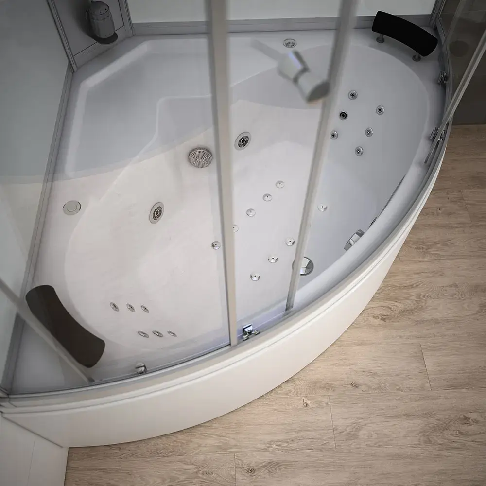 Shower cabin AMUE AMUE-AF1515 150×150 White Photo 6