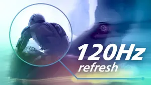 120 Hz atsvaidzes intensitāte īpaši plūdeniem, izciliem attēliem