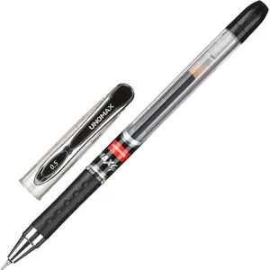 Gel pen UNOMAX MaxGel UM0036 black 0.5 mm — gel ink, medium point