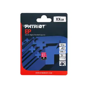 MicroSDXC memory card PATRIOT 512GB V30 U3 Class 10, read 90 MB/s, write 80 MB/s, with write-protect switch