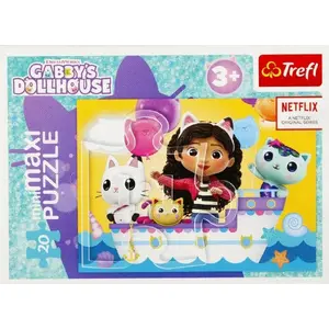 Puzzle set TREFL Kolorowy dzień Gabby 4 — 20 pieces, children's jigsaw puzzle