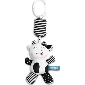 Игрушка-подвеска для коляски Sensillo Black&white Zawieszka Do Wózka Krówka – контрастная коровка