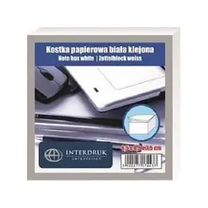 Interdruk KOSTKA PAPIEROWA BIAŁA KOSPAP — white paper note cube (memo block)
