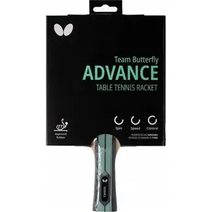 Table Tennis Racket Butterfly Advance by Butterfly — recreational ping-pong paddle, pre-assembled, standard grip