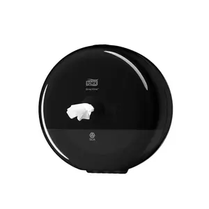 Держатель туалетной бумаги Tork SmartOne Mini 228x228x165 мм, настенный, черный
