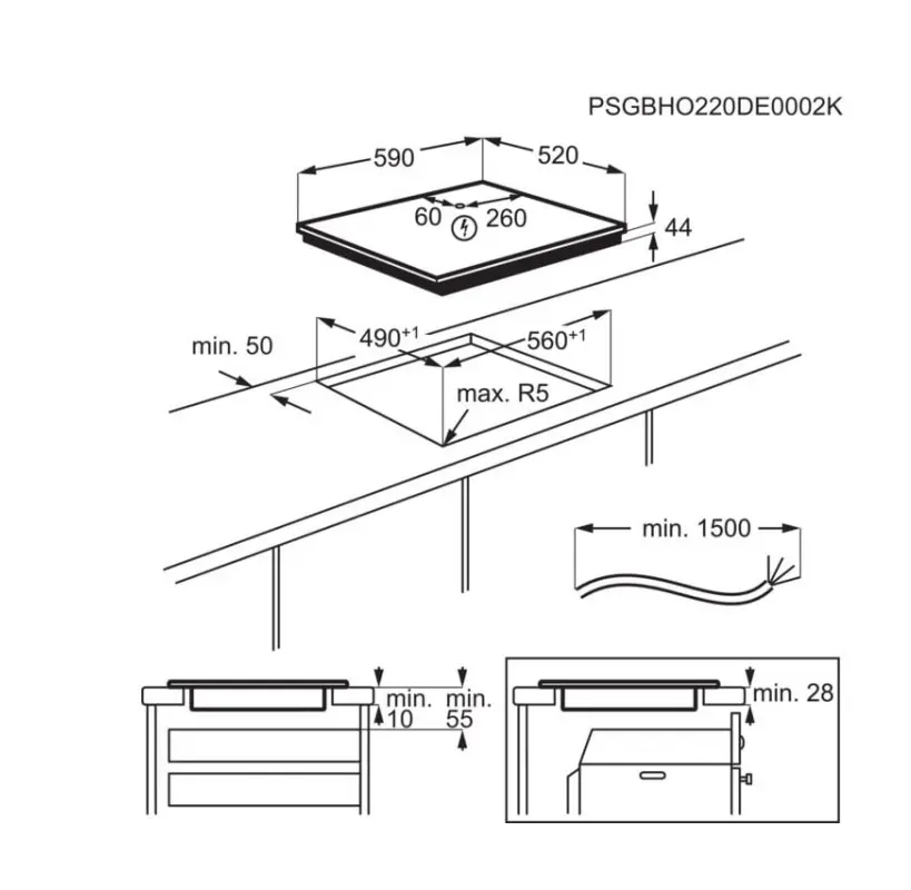 Electrolux EIT60433CT Induction Hob Photo 4
