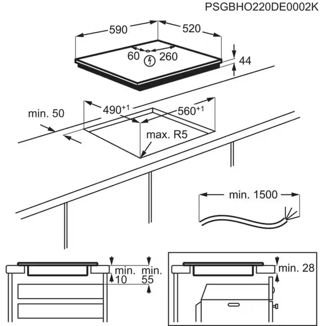 Electrolux EIT60433CT Indukcijas plīts virsma Photo 14