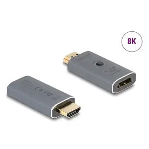 Переходник HDMI DeLOCK 64324 HDMI на HDMI Антрацит