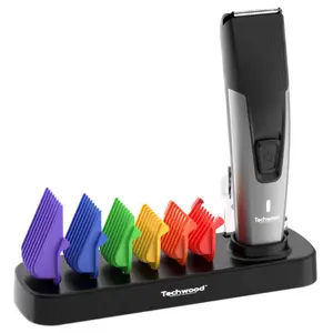 Beard trimmer Techwood TTS-853 with stainless steel blades, rechargeable