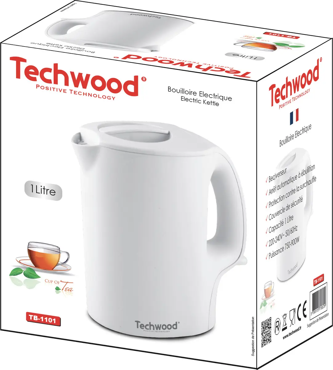Электрочайник Techwood TB-1101 1 л Photo 2