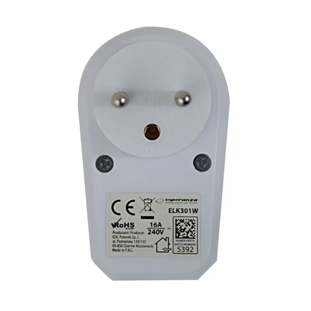 Esperanza ELK301W elektriskais sadalītājs ar slēdzi Photo 4