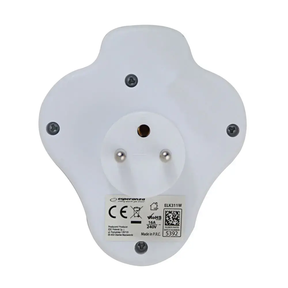 Сетевой адаптер ESPERANZA ELK311W — 2 AC, USB‑C и USB‑A Photo 5