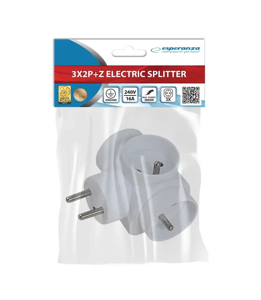 Barošanas sadalītājs ESPERANZA ELK302W — 3 kontaktligzdas 16 A Photo 6