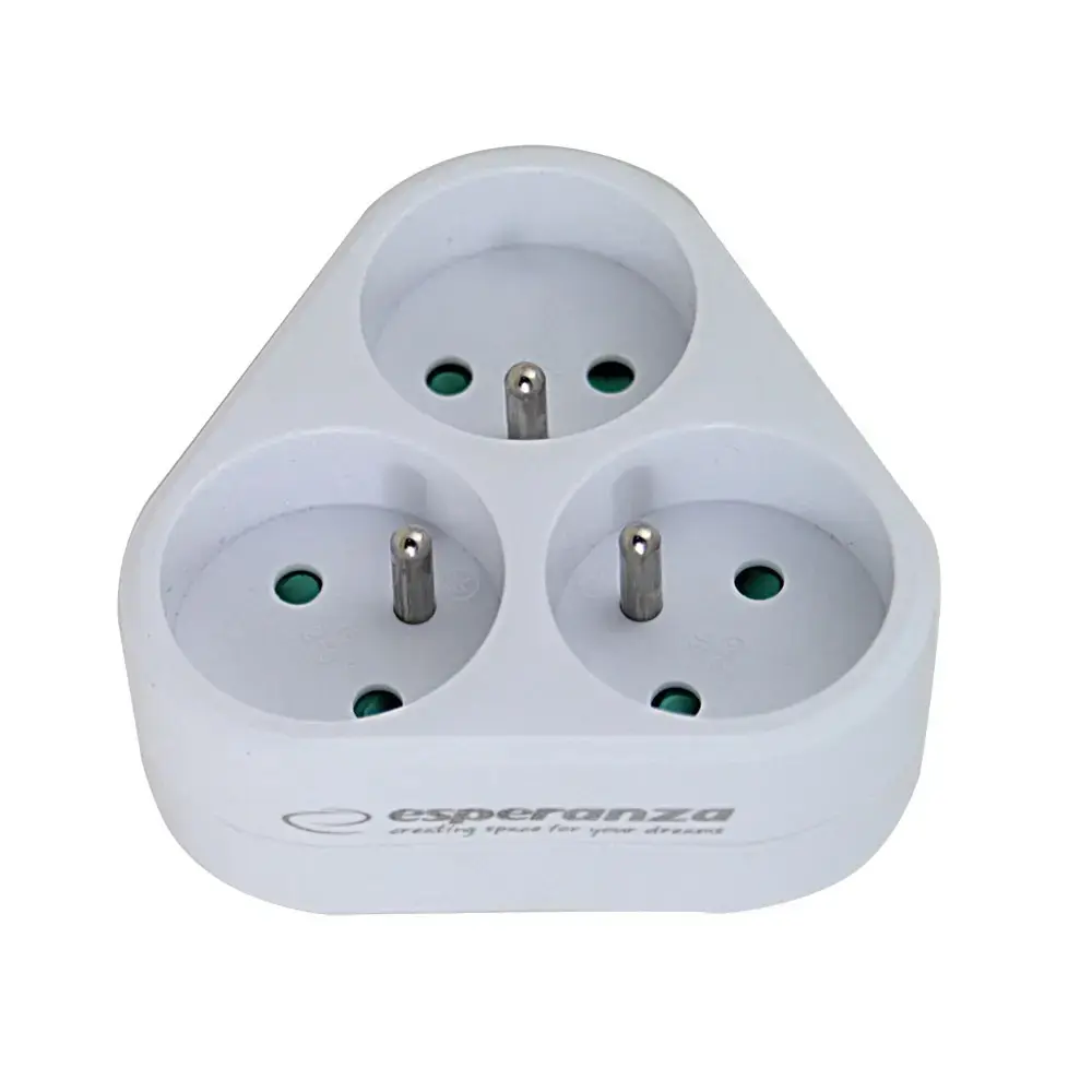 3-socket adapter ESPERANZA ELK303W Photo 2