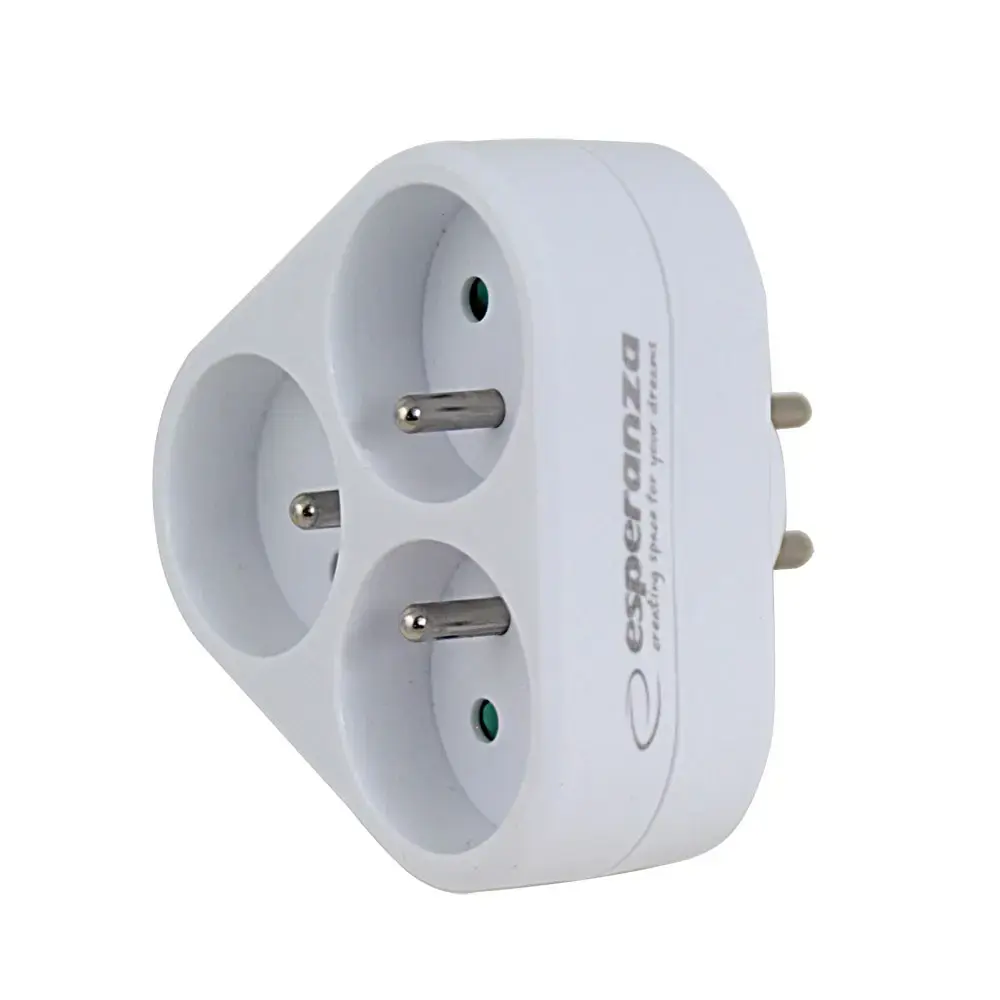 3-socket adapter ESPERANZA ELK303W Photo 3