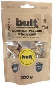 Suns kārums BULT Žāvētas tītaru šķēles 100 g — vienkomponentu šķīvis suņiem