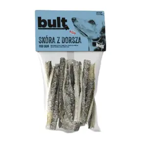 Лакомство для собак BULT Кожа трески 50 г — однокомпонентное рыбное угощение, 87,3% белка, без злаков, для взрослых