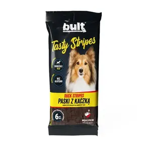 Gardums suņiem BULT Tasty stripes Duck 6 gab