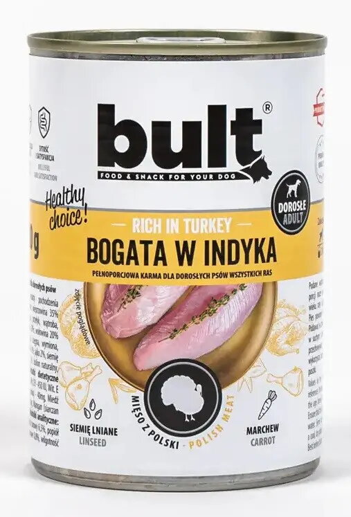 Mitrināts suņu barība BULT Rich in