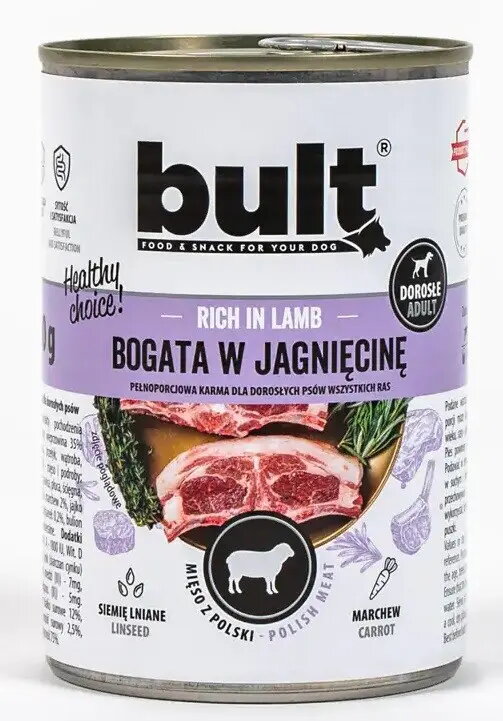Svaigs konservēts barības produkts suņiem BULT