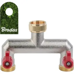 Разветвитель BRADAS 2‑ходовой BR-3034 с вх. 3/4" (внутр.) и 2 выходами 3/4" (наруж.), модель BR-3034 (BRADAS 4641)