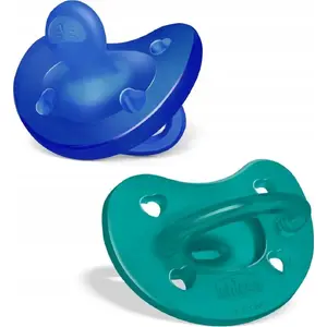 Соска CHICCO Soft голубая для 16–36 мес., 2 шт.