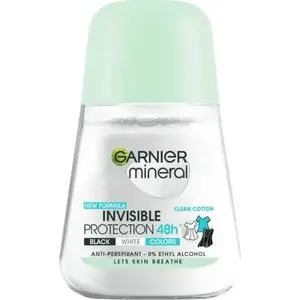 Antiperspirant Roll-On GARNIER Invisible Protection 48H Clean Cotton 50 ml