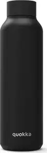 Термобутылка QUOKKA Solid 630 мл – вакуумная, нержавеющая сталь, Jet Black