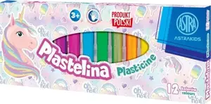 Modelling Clay Set Astra ASTRA Jednorożec — 12 colors, non-toxic modelling clay