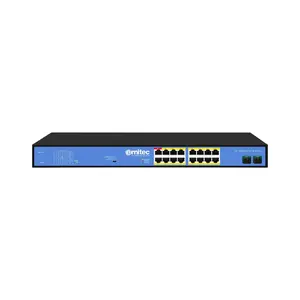 ERNITEC nevadāms PoE slēdzis ELECTRA-U16-1GB 16 porti, 1 GbE uplinks, barošanas bužets 285 W