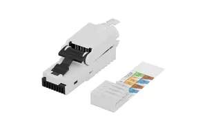 Lanview LVN125445-CAT6A-UTP kabeļa savienotājs RJ45 vīrišķais Cat6a U/UTP cinks