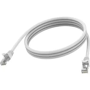 Tīkla kabelis Vision TC 1MCAT6A 1m Cat6a U/UTP Balts