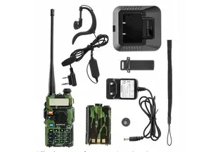 Портативная радиостанция Baofeng UV-5R 5W HT Camo — двухдиапазонная FM, 5 Вт, аккумулятор 1800 мА·ч