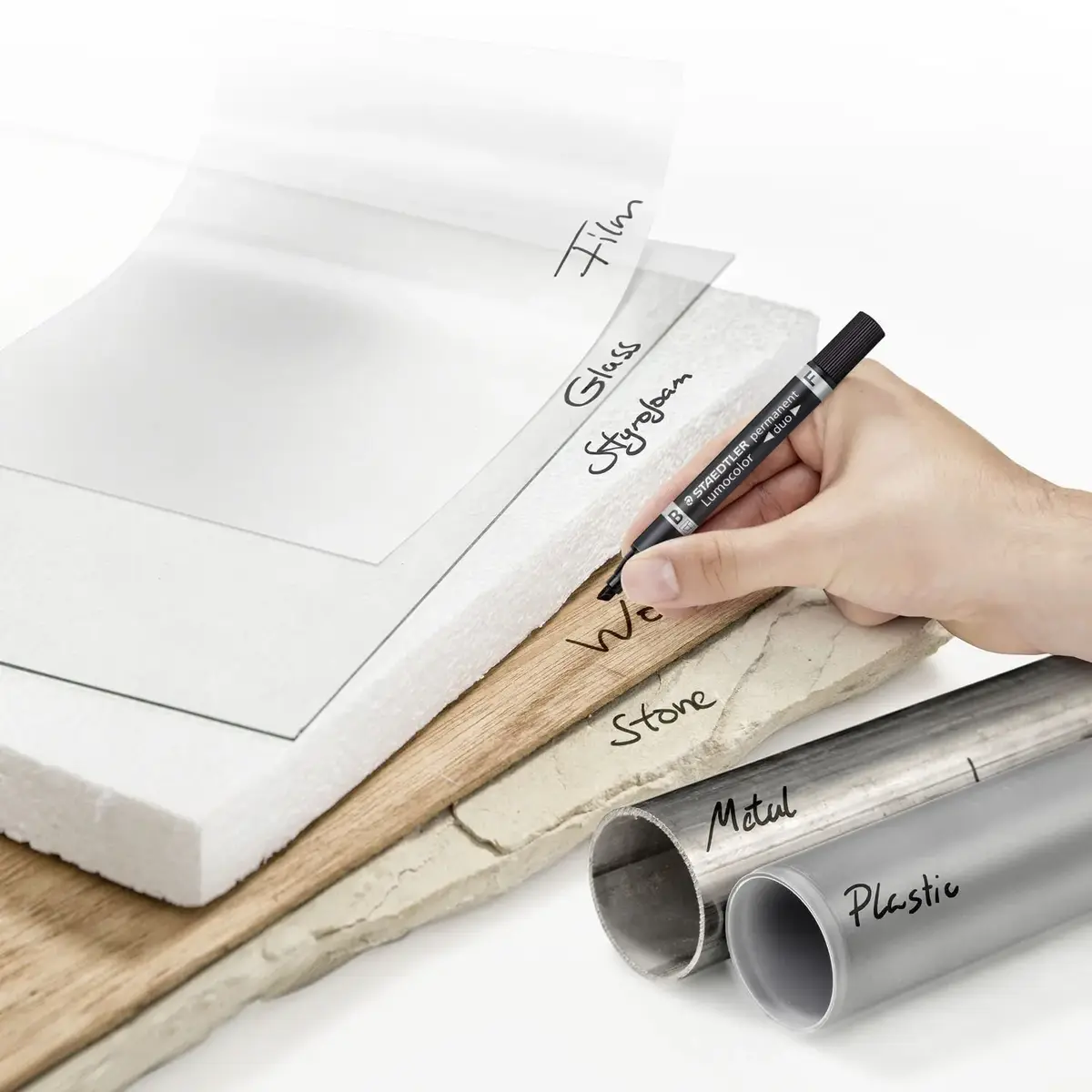 Маркер постоянный Staedtler Lumocolor permanent duo 348 B Photo 4
