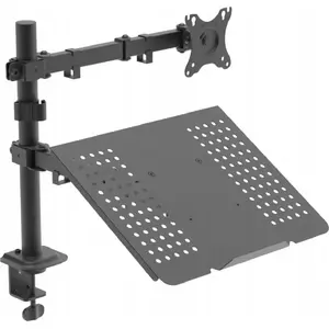 Desk mount for monitor and laptop Akyga AK-MB-04, adjustable arm, load 10 kg, VESA 75x75 / 100x100 mm, fits 15–32"
