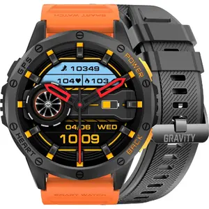 Vīriešu pulkstenis Smartwatch Gravity GT24-3 BK/BK/OG
