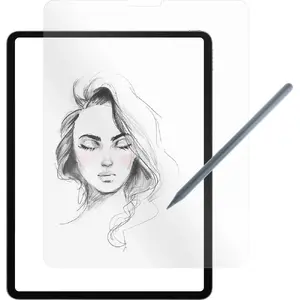 Ekrāna aizsargstikls Paperlike FIXED PaperGlass priekš iPad Pro 12,9" (2018–2022) — papīram līdzīgs pārklājums