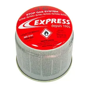 Butāna gāzes kasete Guilbert Express 190 g (E8191) — vienreizlietojams kurināmā balons pārnēsāmajām lāpām