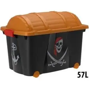 Storage box No name Y54660070 — plastic container, 57 L capacity, stackable, single compartment