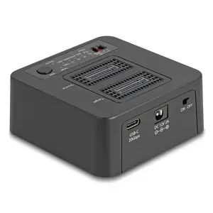 DeLOCK 64300 Docking Station USB 3.2 Gen 2 Type-C Black SSD PCIe M.2