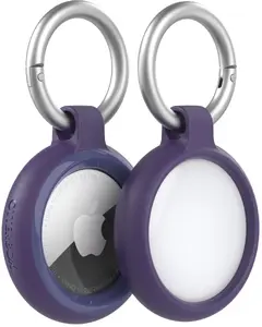 Protective OtterBox Sleek Case for Apple AirTag, Ultra Violet (Purple) - Model 77-96914