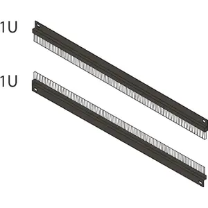 SCHROFF 1U Blanking Panel for Buerst Lei Cabinet, model 64230096, 1 HE