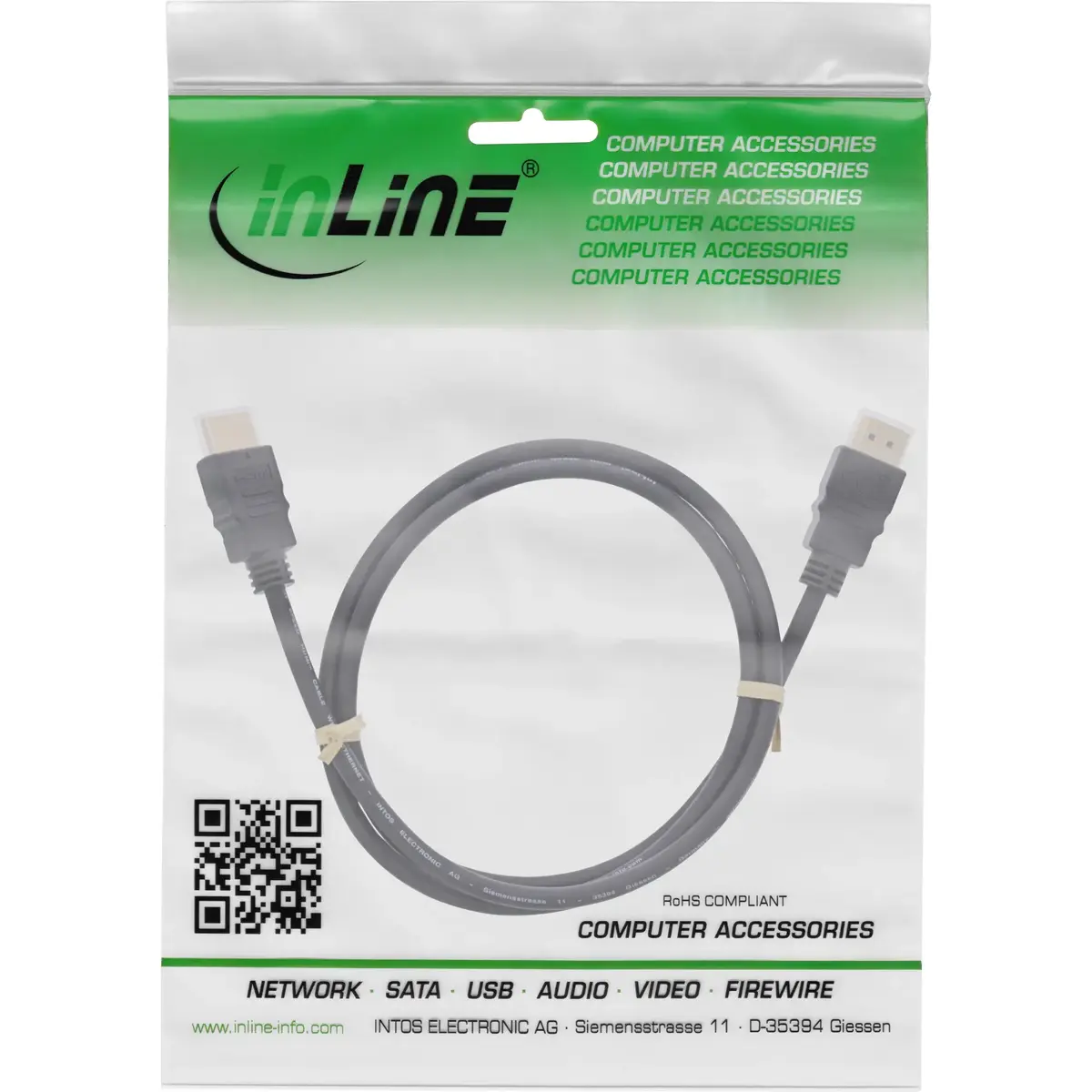 InLine HDMI kabelis HDMI High Speed ar Ethernet Photo 2