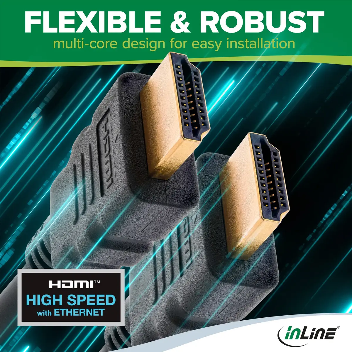 InLine HDMI kabelis HDMI High Speed ar Ethernet Photo 7